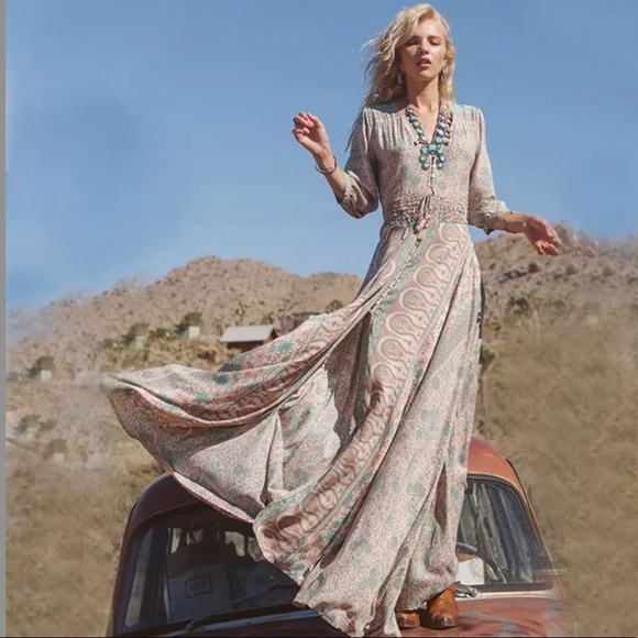 NWT Beautiful Chiffon Boho Maxi Dress🌟 - Picture 2 of 5